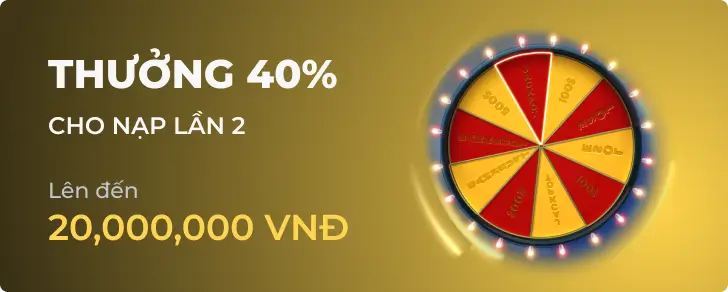 Hình ảnh khuyến mãi Thưởng Chào Mừng 40% tại 99ok